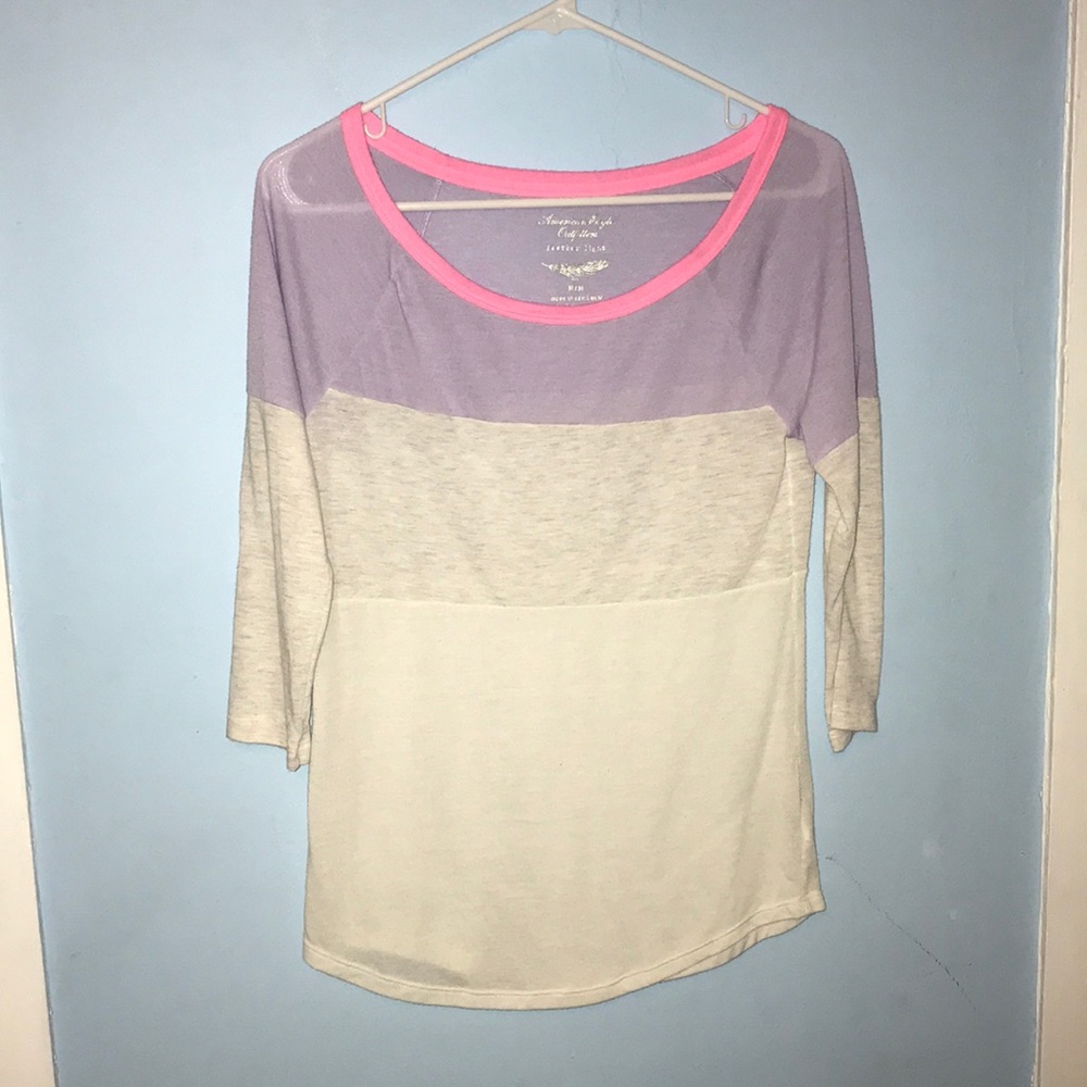 American Eagle 1/2 Sleeve Long Sleeve Tee
